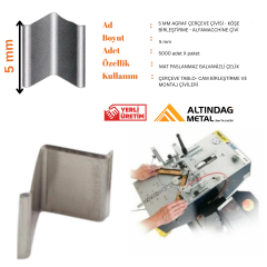 5 MM AGRAF ÇERÇEVE ÇİVİSİ - KÖŞE BİRLEŞTİRME - ALFAMACCHİNE ÇİVİ