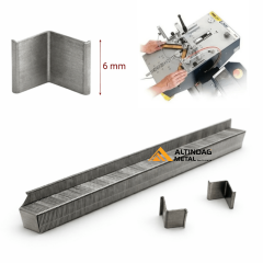 6 mm Agraf Çerçeve Köşe Çivisi – 45° V Çivi | Yerli Üretim | 5000 Adet
