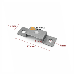 UV Baskı Cam Ayna ve Tablo Askı Aparatı | 70x70 mm | 10-300 Adet