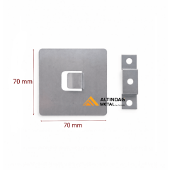 UV Baskı Cam Ayna ve Tablo Askı Aparatı | 70x70 mm | 10-300 Adet