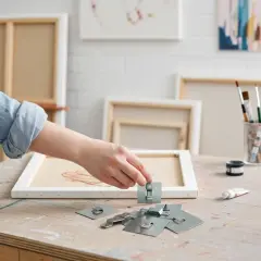 UV Baskı Cam Ayna ve Tablo Askı Aparatı | 70x70 mm | 10-300 Adet