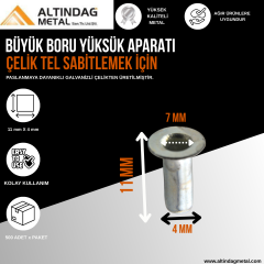 BORU YÜKSÜK APARATI - ÇELİK TEL SABİTLEMEK İÇİN