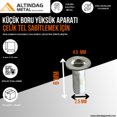 KÜÇÜK BORU YÜKSÜK APARATI - ÇELİK TEL SABİTLEMEK İÇİN
