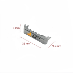 Tırtırlı Timsah Askı | Mikro Boy | 26 mm | 500 Adet | Çerçeve, Ayna ve Tablo Duvar Montaj Aparatı