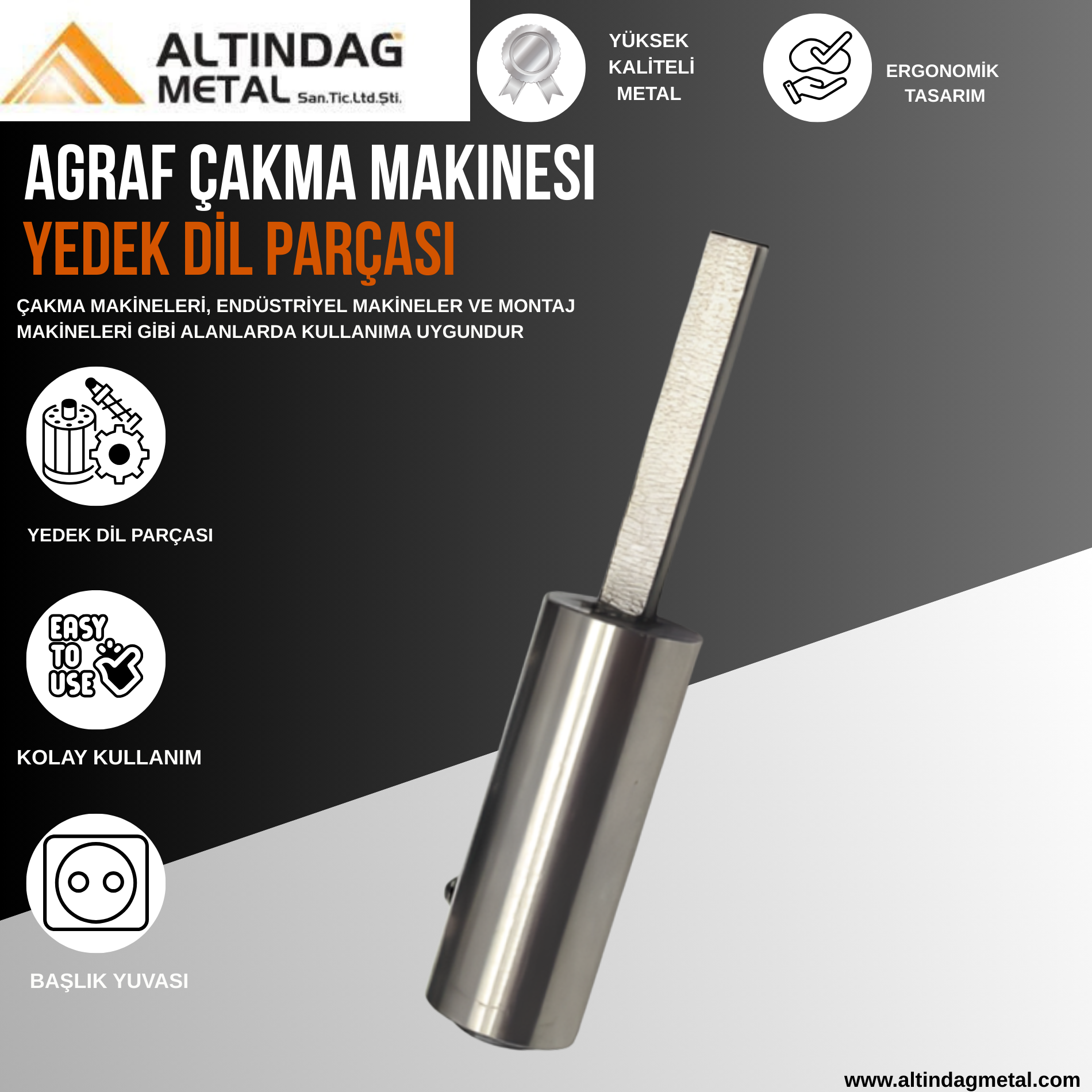Agraf Çakma Makinesi Yedek Dil
