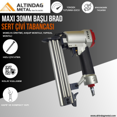 Maxi 30Mm Başlı Brad Sert Çivi Tabancası