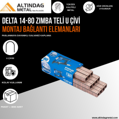 DELTA 14-80 ZIMBA TELİ U ÇİVİ - MONTAJ BAĞLANTI ELEMANLARI