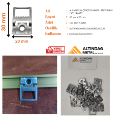 ALÜMİNYUM ÇERÇEVE ASKISI – TEK VİDALI | 150'Lİ PAKET