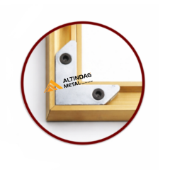 Alüminyum Çerçeve L Köşe Birleştirme Aparatı | 100 Adet