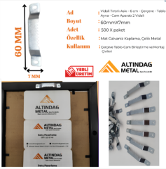 VİDALI TIRTIRLI ASKI - 6 CM - ÇERÇEVE - TABLO - AYNA - CAM APARATI 2 VİDALI