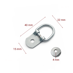 Çelik Duvar Askısı 1 Delikli - 40 mm - Tablo, Ayna ve Çerçeve Askı Aparatı