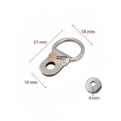 D Halkalı Telli Duvar Askısı - 27 mm - Tablo, Ayna ve Çerçeve Askı Aparatı