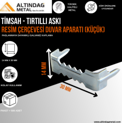 TİMSAH - TIRTILLI ASKI  RESİM ÇERÇEVESİ, ÇERÇEVE, TABLO - KÜÇÜK BOY