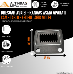 DRESUAR ASKISI - CAM - TABLO - KANVAS ASMA APARATI - FEDERLİ AĞIR MODEL