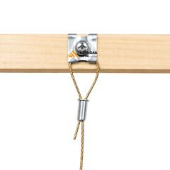 Vidalı Çelik Tel Tutucu | Ayna ve Tablo Askı Sabitleme Aparatı