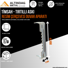 Tırtırlı Timsah Dişli Askı Aparatı – Çerçeve, Cam, Ayna ve Tablo Duvar Montajı İçin Tırtırlı Asma Çözümü (500 Adet)