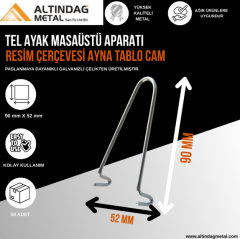TEL AYAK MASAÜSTÜ APARATI - RESİM ÇERÇEVESİ - AYNA -TABLO -CAM ASKI APARATI