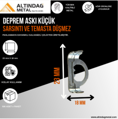Deprem Askısı – Büyük Boy | Çerçeve, Ayna ve Tablo Duvar Askı Aparatı | Sarsıntıya Karşı Düşmeyi Önler