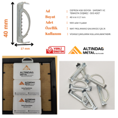 Deprem Askısı – Büyük Boy | Çerçeve, Ayna ve Tablo Duvar Askı Aparatı | Sarsıntıya Karşı Düşmeyi Önler