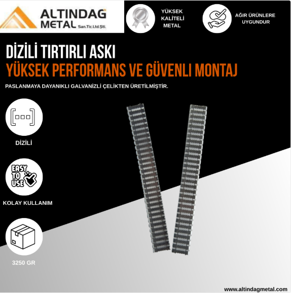Dizili Tırtırlı Askı – Çerçeve, Tablo, Ayna ve Cam Askı Aparatı (9000 Adet)
