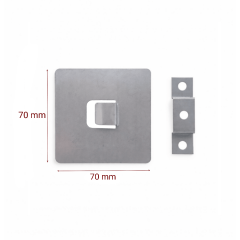 UV Baskı Cam Ayna ve Tablo Askı Aparatı | 70x70 mm 10 ADET