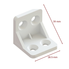 L Köşe Plastik Bağlantı Aparatı | Vidalı Mobilya Köşe Birleştirici (Vida Dahil)